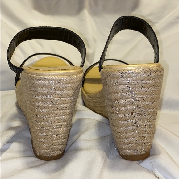 Colin Stuart Black Espadrille Sandals - Size 10 - Picture 4 of 5